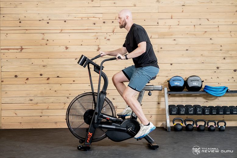 Assault Bike Pro X Man Pedaling