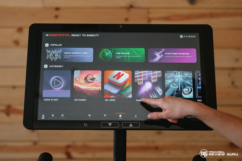 Aviron Fit Bike - Content Options