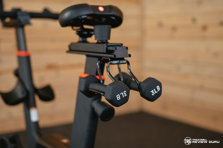Aviron Fit Bike - Dumbbell Holders