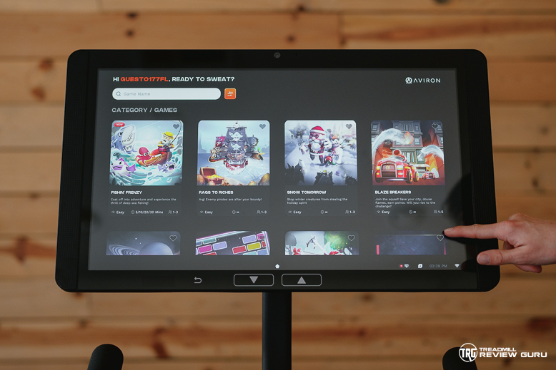 Aviron Fit Bike - Games