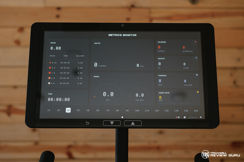Aviron Fit Bike - Metrics Monitor
