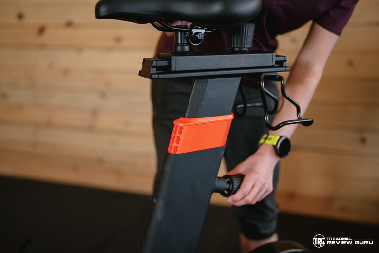 Aviron Fit Bike - seat adjustment