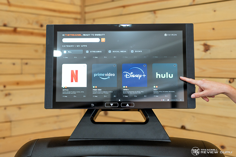 Aviron Victory Treadmill apps
