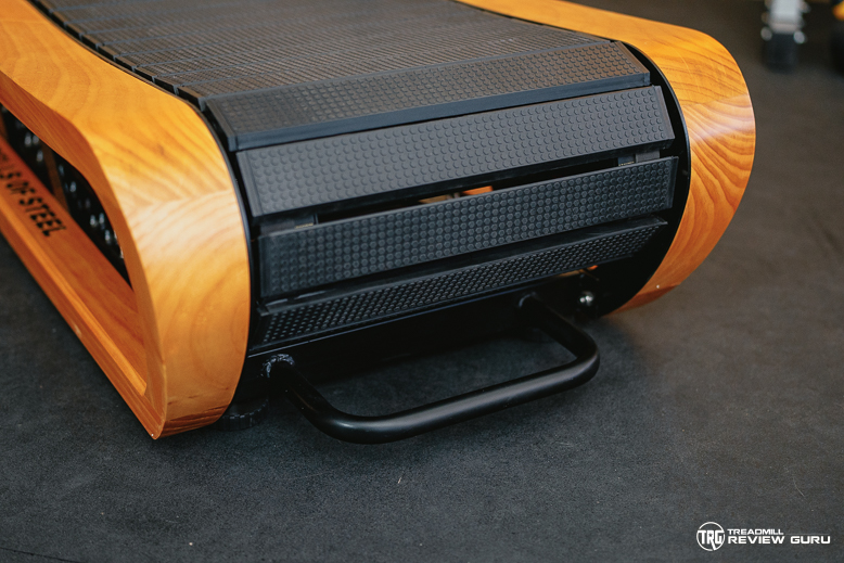 Bells of Steel Wooden Manual Treadmill - handle