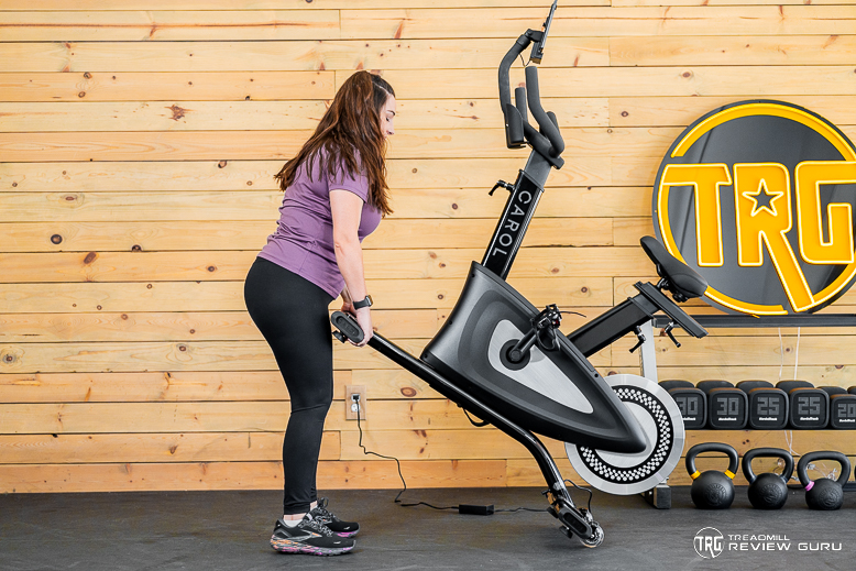 Carol Bike lifting and moving