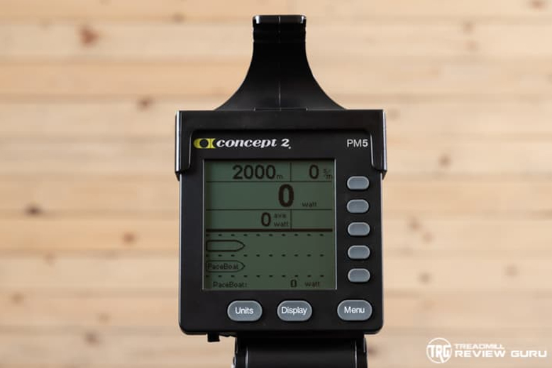 Concept2 RowERG PM5 Workout Metrics