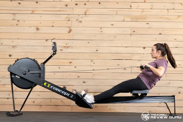 Concept2 RowERG Woman Rowing