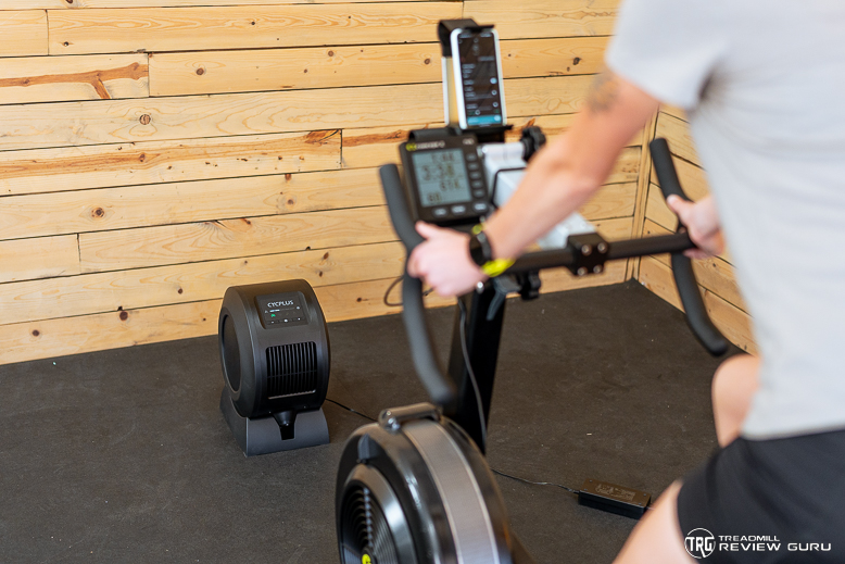 CycPlus Smart Fan - biking