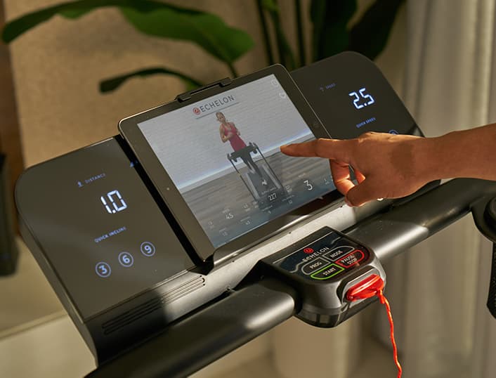 Echelon Stride console with tablet