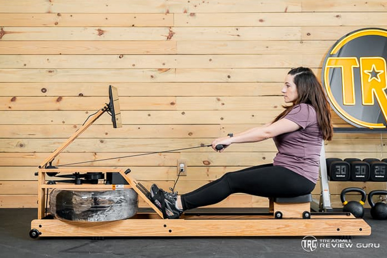 Ergatta Lite Rower Woman Rowing