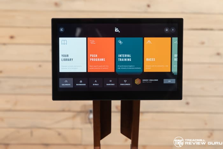 Ergatta Rower Content Menu