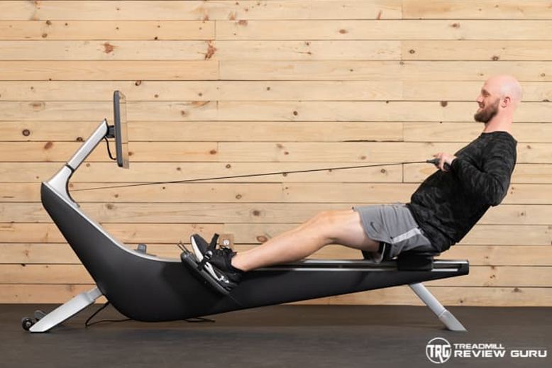 Hydrow Pro Rower Man Rowing