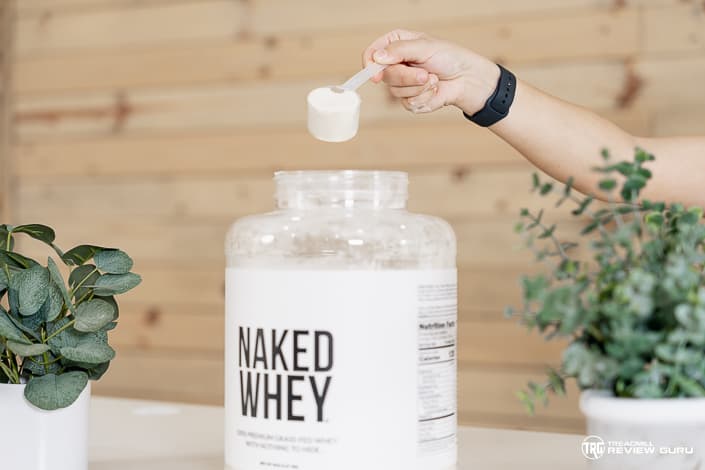 Naked Nutrition Whey Protein Powder Scoop