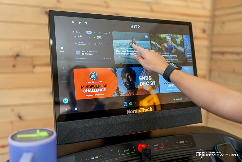 NordicTrack 2450 iFit Home Screen Pointing