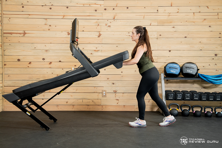 NordicTrack EXP 7i folded and moving