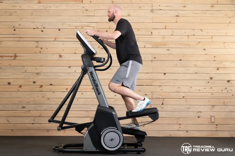 NordicTrack FS14i Elliptical Man Pedaling