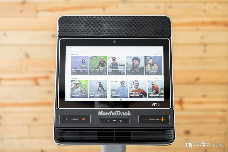 NordicTrack R35 Recumbent Bike iFIT Menu