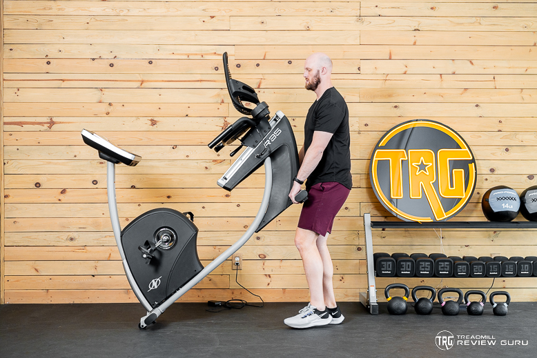 NordicTrack R35 Recumbent Bike lifting and moving