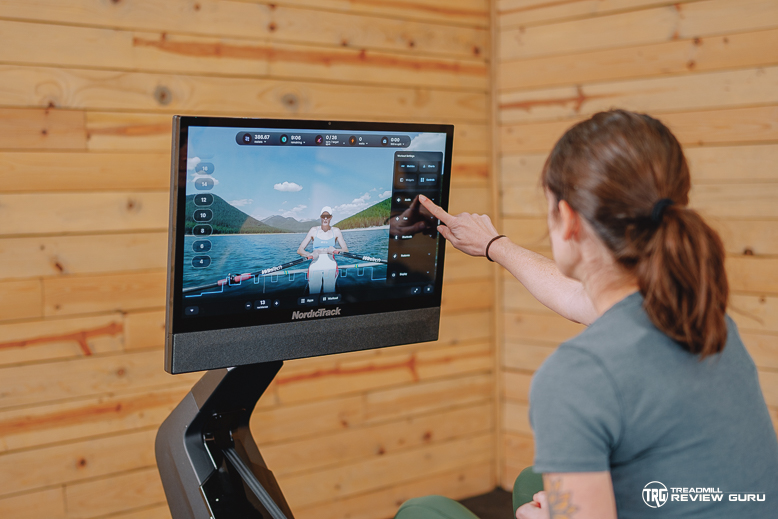 NordicTrack RW900 - content interaction