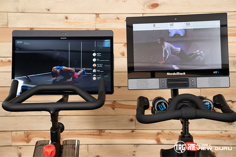 NordicTrack S22i vs Peloton BIke Plus Consoles