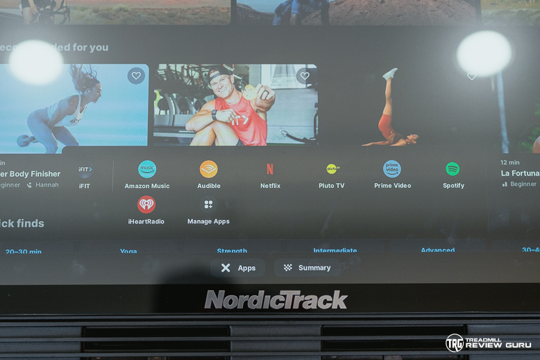 NordicTrack S24 Apps