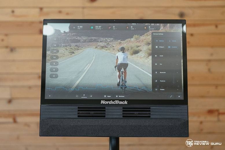 NordicTrack S24 Workout Menu