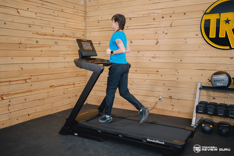 NordicTrack T Series 10 - running on deck
