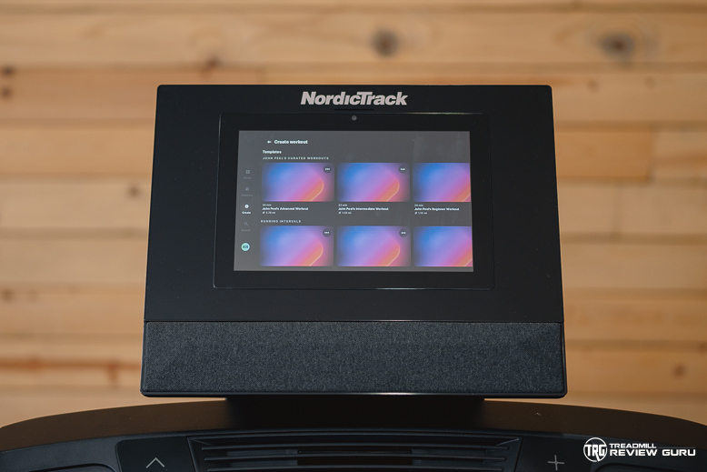 NordicTrack T Series 10 - workout templates