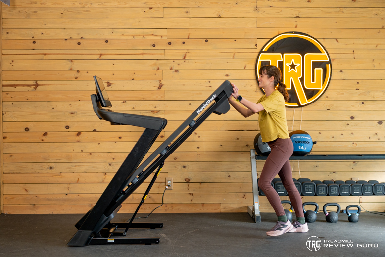 NordicTrack T Series 16 - Folding Up Deck