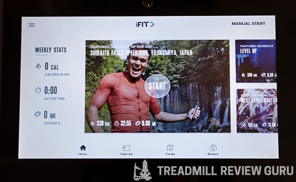 NordicTrack VR25 Recumbent Bike Screen