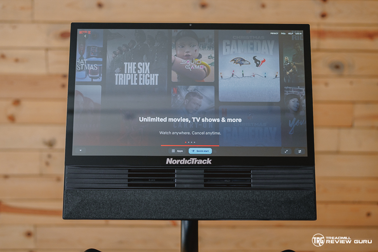 NordicTrack x24 Bike - Netflix