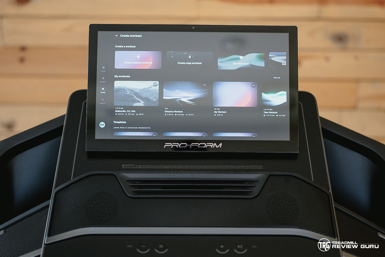 ProForm Carbon Pro 9000 - Create a Workout