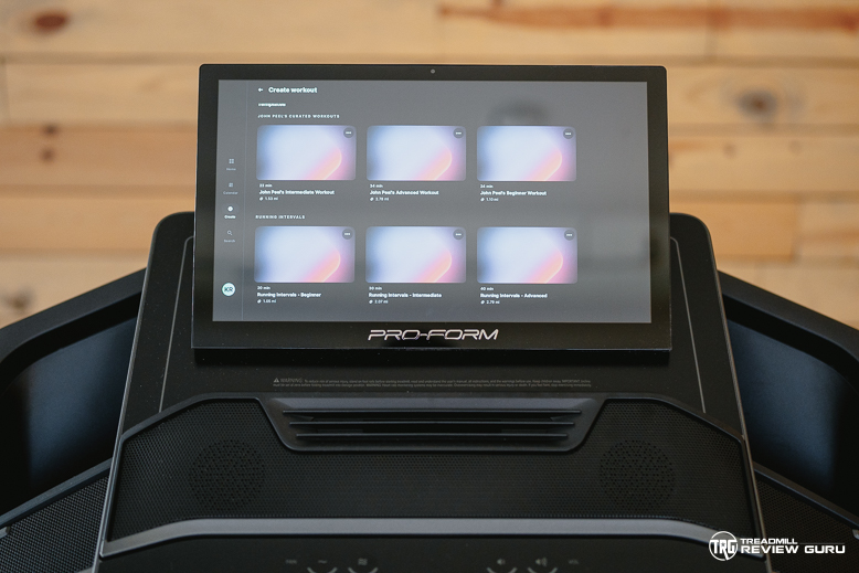 ProForm Carbon Pro 9000 - Workout Templates