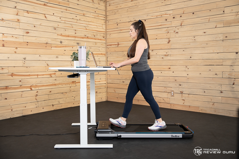 Redliro 2-in1 Woman Walking Under Desk