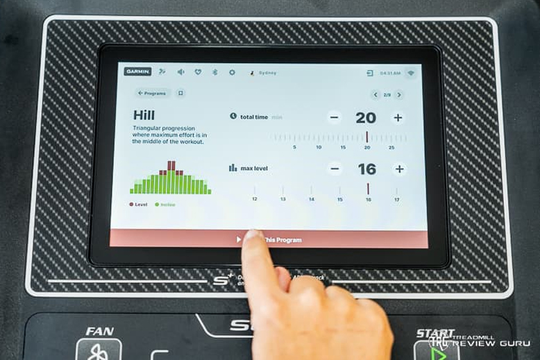 Sole E35 Workout console