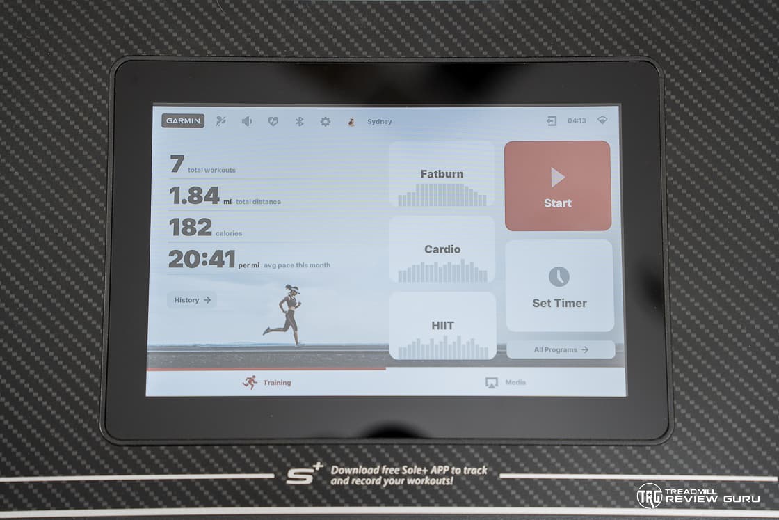 Sole F80 Console Treadmill Calories