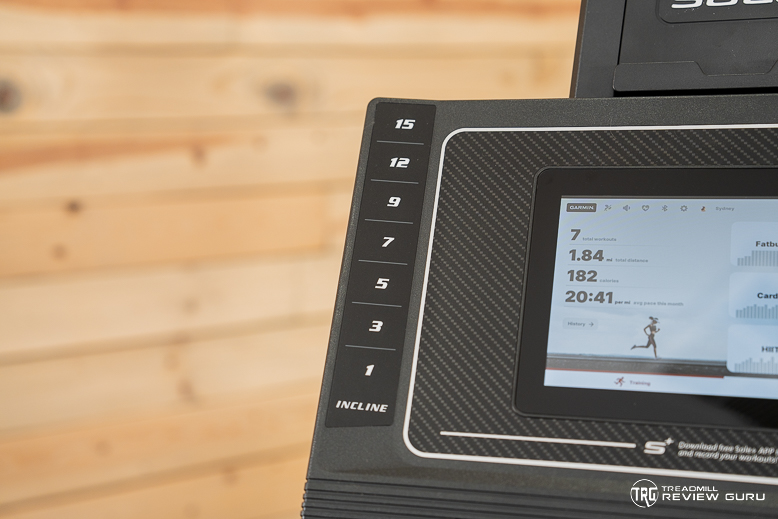 Sole F80 - incline buttons