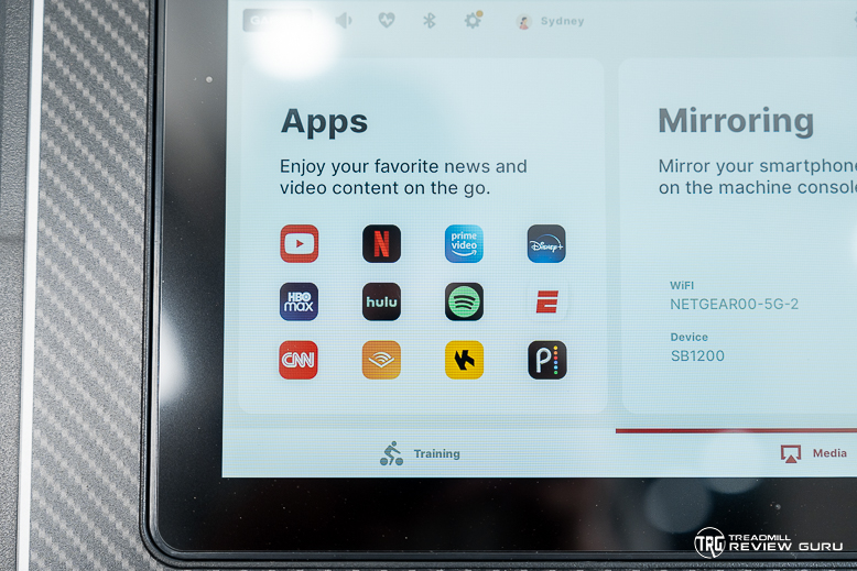 Sole SB1200 onboard apps